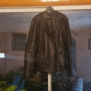 Black moto jacket